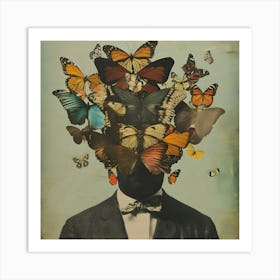 Butterfly Head Art Print