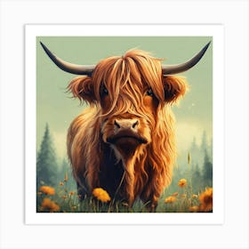 Highland Cow 2 Art Print