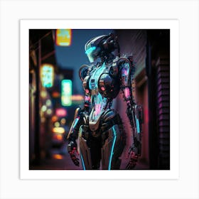 Futuristic Robot 1 Art Print