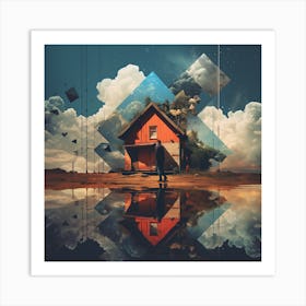 House In The Sky Art Print