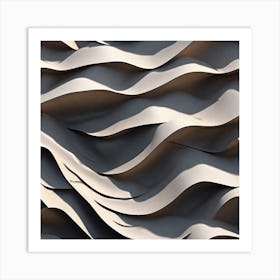 Abstract Wave Pattern 14 Art Print