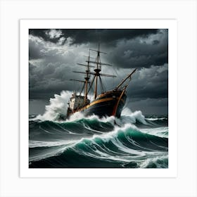 Sky and Sea: A Stormy Ballet Art Print