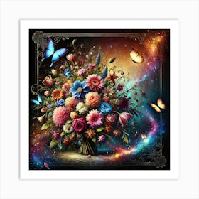 Bouquet Of Flowers Art Print