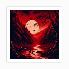 Spooky Forest Art Print