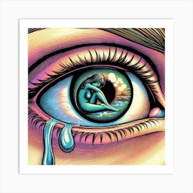 Eye Of A Woman Art Print