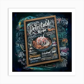 Delectable Recipe Art Print