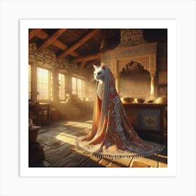 Cat In A Room 2 Art Print