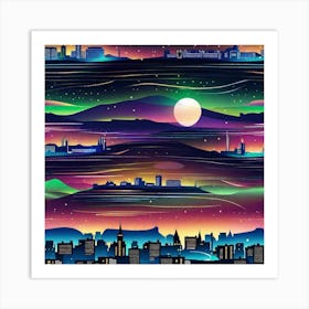 Scotland Cityscape Art Print