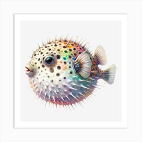 Puffer Fish Art Print