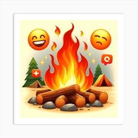 Campfire 1 Art Print