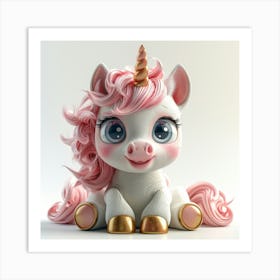 Cute Unicorn 846 Art Print