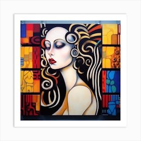 Abstract Of A Woman 1 Art Print