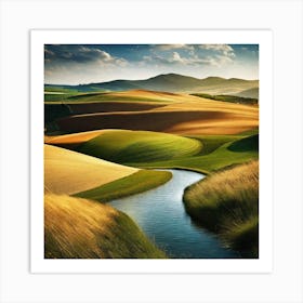 Landscape Painting 234 Art Print