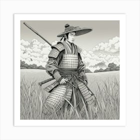 Samurai Art 92 Art Print