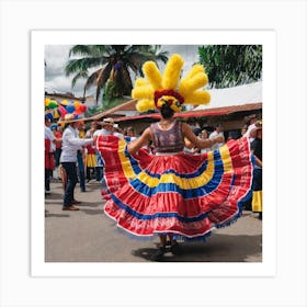 Mexican Dancers Art Print