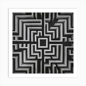 Abstract Maze Art Print