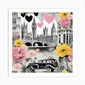 London Roses Art Print