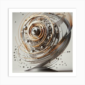 Kinetic Sculpture With Moving Parts (3) Art Print