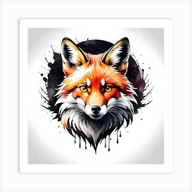 Fox Head Art Print