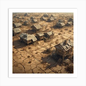 Climate Change Global Warming Drought Trending On Artstation Sharp Focus Studio Photo Intricat (14) Art Print