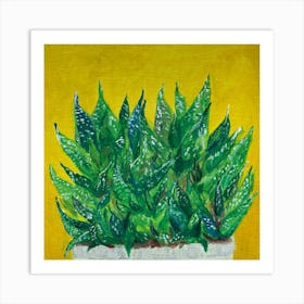 Succulent plants - Reggaepainting Acrylic Painting Art Print