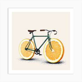 Orange Bike 2 Art Print