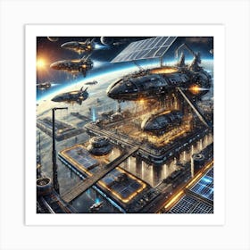 Vanguard Shipyards Converted Art Print