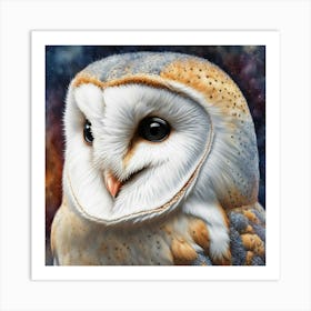 Barn Owl Studio Photograph Art Print