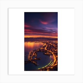 Sunset Over Portugal Art Print