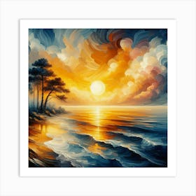 Artistic image of Sunrise Art Print