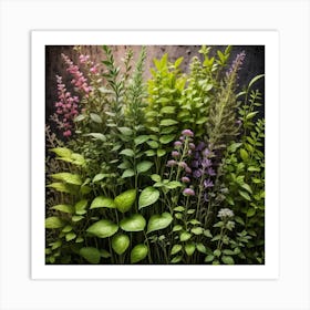 Herbs As A Background Mysterious (2) Art Print