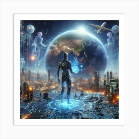 Futuristic Cityscape 41 Art Print