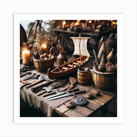 Viking Artifacts Art Print