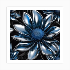 Blue Flowers Art Print