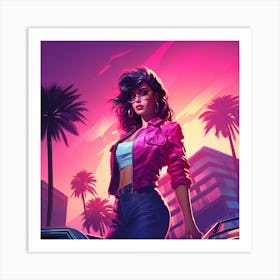 Grand Theft Auto Vice City Art Print