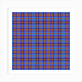 Plaid Fabric 153 Art Print