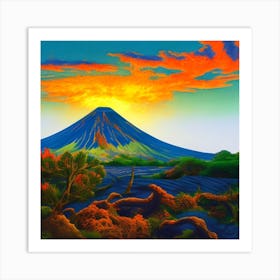 'Mount Fuji' Art Print