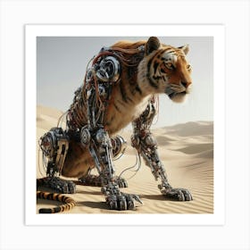 Robot Tiger 1 Art Print