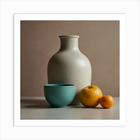 Vase And Bowl Art Print