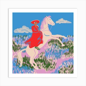 Horse 2 Square Art Print