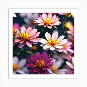 Flowers In Bloom Art Print