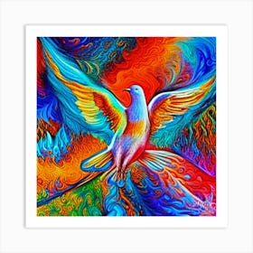 Dove Love Art Print