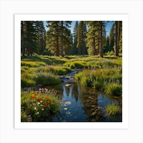 Wildflower Meadow 2 Art Print