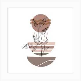 Plant In A Pot Art Print