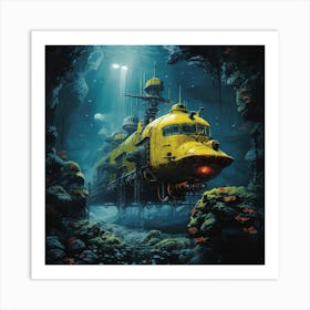 Underwater Train Art Print