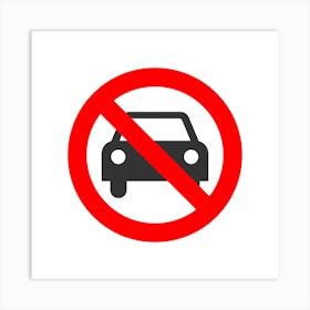 No Parking Sign.A fine artistic print that decorates the place.46 Art Print