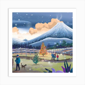 TreeRanchBlue 005 Art Print