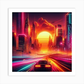 Futuristic Cityscape 16 Art Print