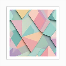 Abstract Geometric Pattern 62 Art Print