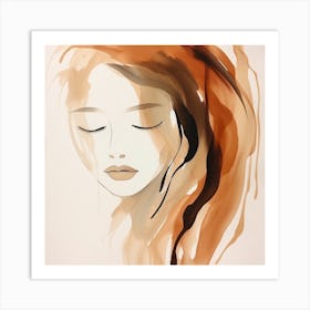 Portrait Of A Woman 12 Art Print